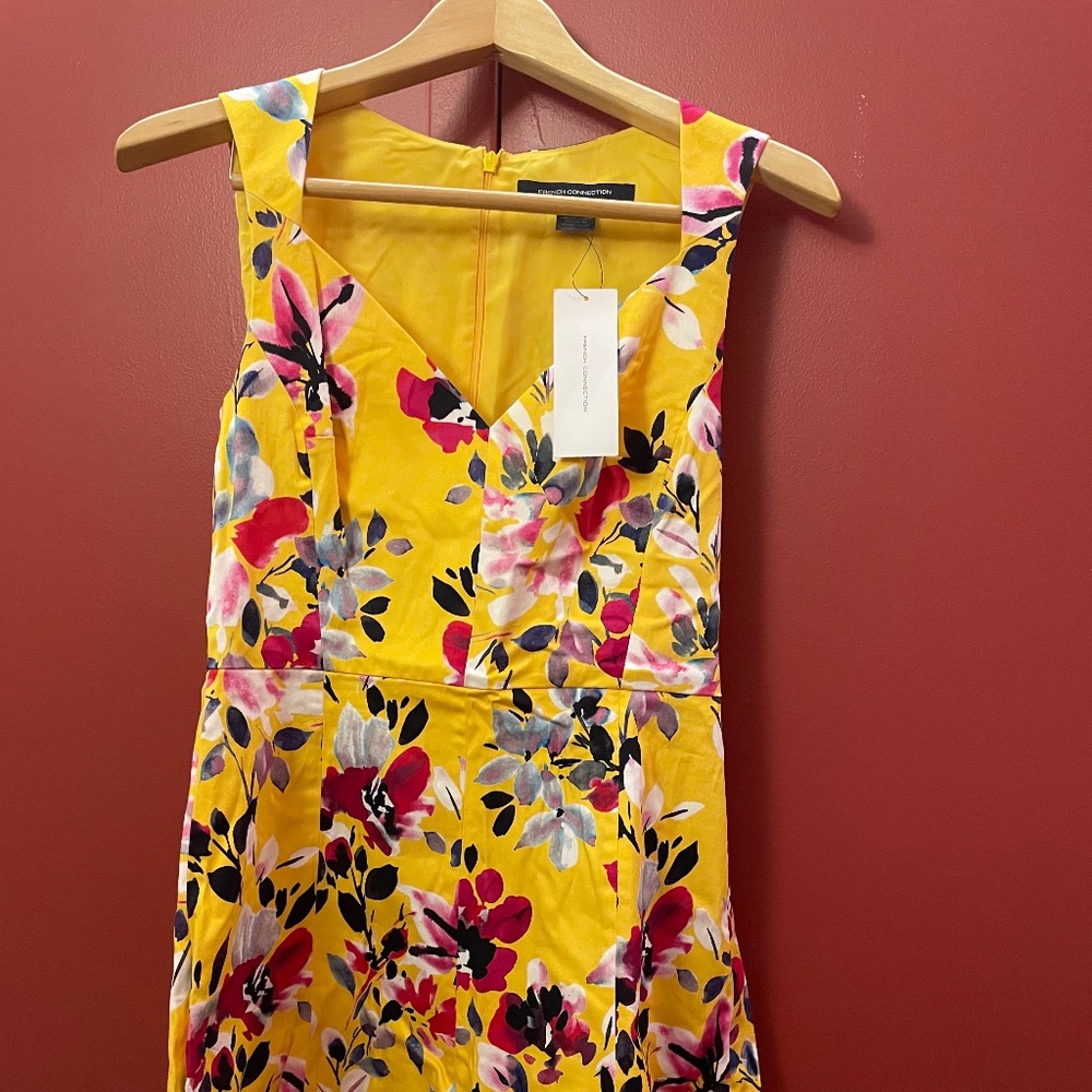 French Connection NWT
Linosa Floral-Print A-Line Mini Dress Size 6